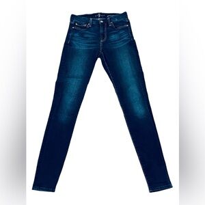 7 For all Mankind Gwenevere Skinny Women's Denim Jeans 25 X 29 Denim  Stretch
